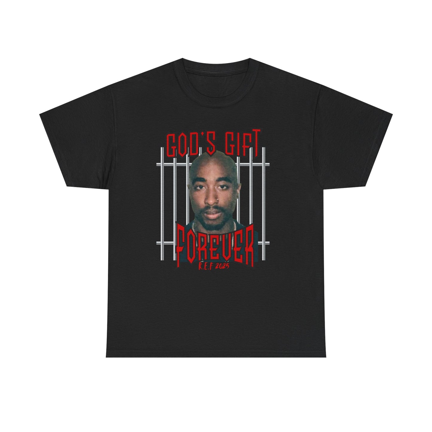Graphic Tee — "God's Gift Forever" Memorial Portrait Shirt