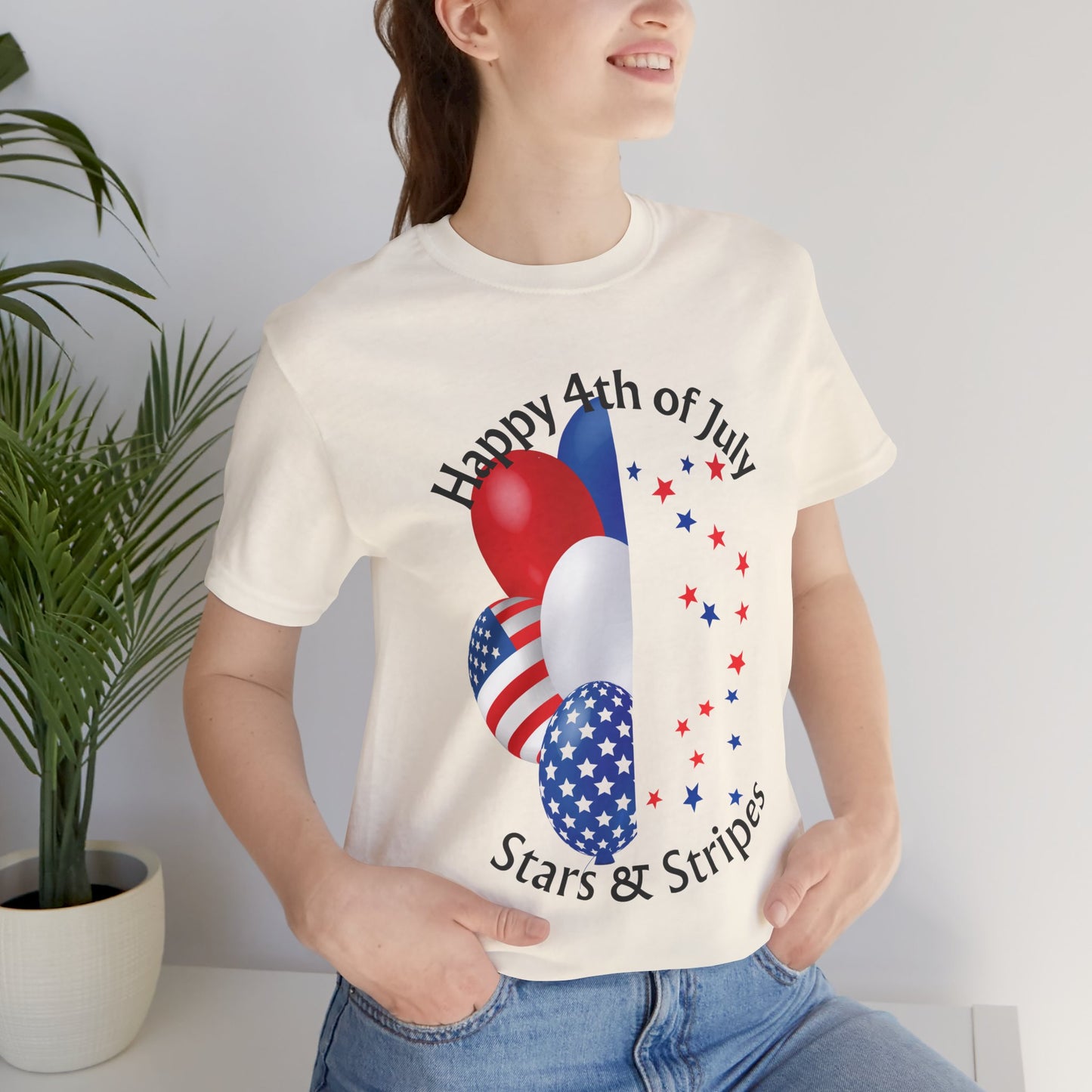 Happy 4th of July Stars Tee