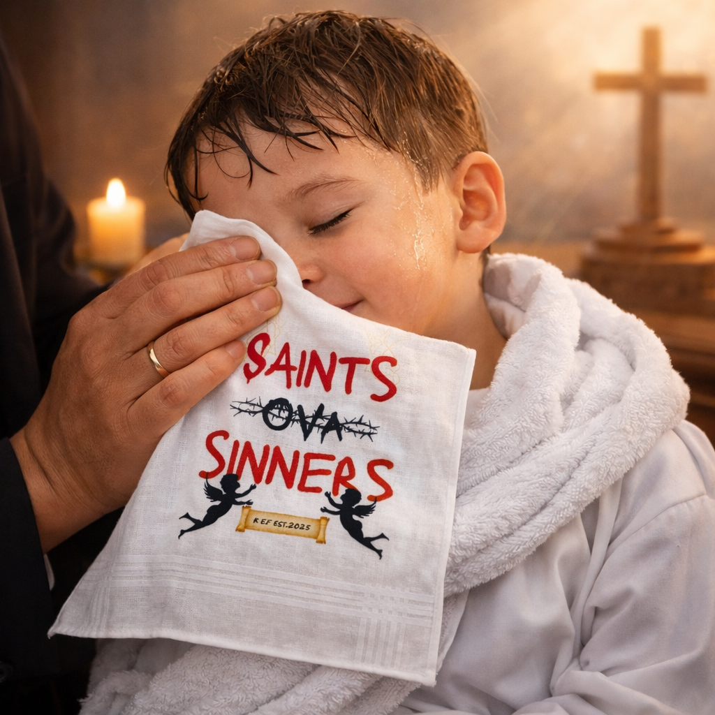 Saint ova Sinner Prayer Cloth
